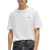 HUGO Shirt 'Dero' donkerblauw / wit