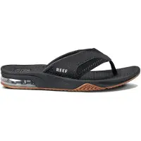 Reef Kids Fanning Black Silver 13 Zwart Teenslipper