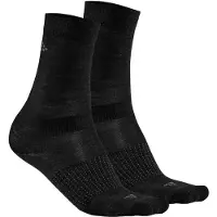 Craft Sokken x2 Core Wol Zwart Unisex || Maat: 40-42