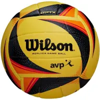 Wilson OPTX Replica AVP Beachvolleybal Geel - Zwart - Rood - Oranje