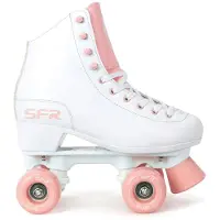 Sfr Skates Figure Quad Rolschaatsen Junior Wit - Roze 38