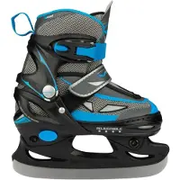 Galgary IJshockeyschaatsen Junior (verstelbaar) - Maat 30-33 - Grijs/Blauw