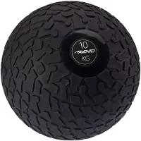 Avento Slam Bal met Profiel - 10 kg - Zwart - diameter ca. 26 cm
