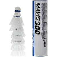 Yonex Badminton Shuttle Yonex Mavis 300 Middle Wit (Koker van 6)