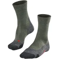 Falke TK2 Melange Wandelsokken anti blaren, medium padding merinowol sportsokken heren groen - Maat 46-48