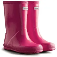 Hunter Regenlaarsjes Unisex Roze Rubber Size 24
