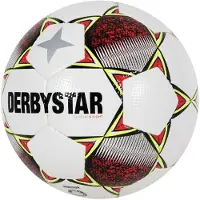 Derbystar Classic S-Light II Voetbal 4 x 3 Vlakken Maat 5 Wit Rood Geel