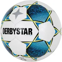 Derbystar Classic Light II Voetbal 4 x 3 Vlakken Maat 5 Wit Blauw Geel