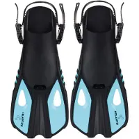 Atlantis Snapper - Zwemvliezen - Flippers - Kinderen - Zwart/Turquoise - 34-38