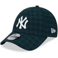 New Era FLANNEL 9FORTY Donkergroen - Wit 1-SIZE