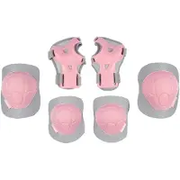 Nijdam Skate Beschermset Kinderen - Concrete Rose - Roze/Grijs - M