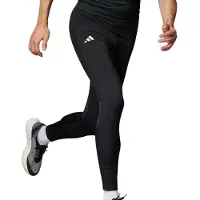 Adidas Sportbroek 'Adizero' lichtgroen / zwart