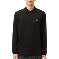 Lacoste Regular Fit Longsleeve Polo Heren Zwart XS