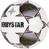 Derbystar Classic TT II Voetbal 4 x 3 Vlakken Maat 5 Wit Goud Zwart