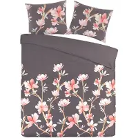 Papillon Dekbedovertrek Esmee Grijs Satijn-140 x 200 / 220 cm | 1-Persoons