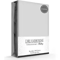 Dreamhouse Topper hoeslaken - katoen - grijs - 140x200 cm