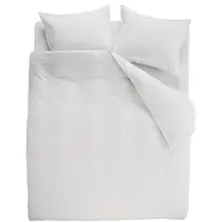 Ambiante Cotton Uni dekbedovertrek - Effen - Lits-Jumeaux XL - 260x200/220 cm - Wit
