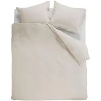 Ambiante Dekbedovertrek Cotton Uni Sand Katoen-260 x 200 / 220 cm | Extra Breed