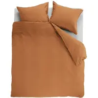 Ambiante Dekbedovertrek Cotton Uni Orange Katoen-240 x 200 / 220 cm | Lits-Jumeaux
