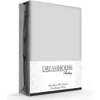 Dreamhouse Hoeslaken - katoen - grijs - 90x200 cm