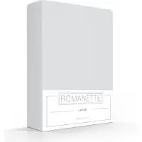 Romanette Laken Lichtgrijs (Katoen)-200 x 260 cm (2-persoons)