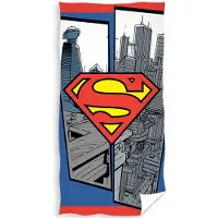 SimbaShop Superman Strandlaken Logo - 70 x 140 cm - Katoen