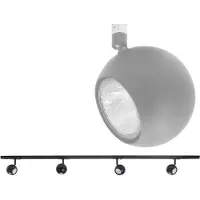 Highlight 1 Fase Railset 150cm Bolo Zwart Met 4 Spots