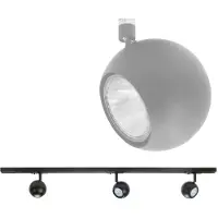 Highlight 1-fase railset 100cm Bolo zwart met 3 spots