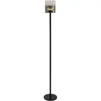 Highlight Vloerlamp Salerno Zwart Met Smoke Glas