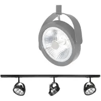 Highlight 1 Fase Railset 100cm Malta Zwart Met 3 Spots