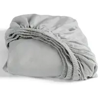 Cinderella - Topper Hoeslaken - Tot 15 cm matrashoogte - Double Jersey - 160x200/210 cm - Lichtgrijs