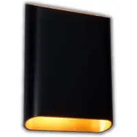 Artdelight Wandlamp Diaz Large H 20 cm zwart goud