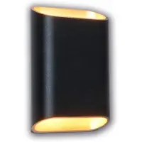 Artdelight Wandlamp Diaz S Zwart Met Goud