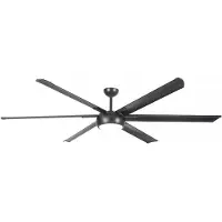 Freelight Plafondventilator Ventisei Ø 213 cm XXL zwart