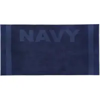 Zavelo Navy Strandlaken Donkerblauw (100x200 cm)