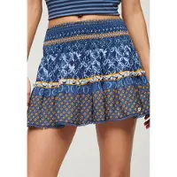 Superdry Printed Shirred Korte Rok