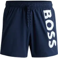 BOSS Zwemshorts 'Octopus' marine / wit