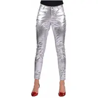 Coppens Stretchbroek zilver metallic | Maat 36