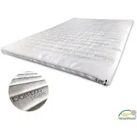 Bamboo Topdekmatras-Topper 160/200 NASA Traagschuim 9cm
