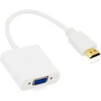 Nedis HDMI naar VGA + 3,5mm Jack & Micro USB adapter / wit - 0,20 meter