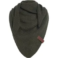 Knit Factory Coco Omslagdoek/Sjaal Junior - Khaki - 140x60 cm