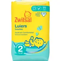 Zwitsal Luiers - Newborn Mini Maat 2 - 42 Luiers - Voordeelverpakking