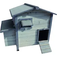 Flamingo 300317 Kippenhok Happy Hen Grijs 118 x 86.5 x 97 cm