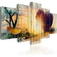 Karo-art Schilderij - Herinneringen aan de Liefde, 5luik