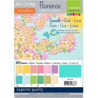 Vaessen creative Cardstock - Multipack Lente - A4 - 60 vellen - Glad - 216 g