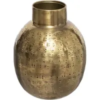 Konges Sløjd Metalen vaas - Goudkleurig - H14 cm - Dia 10 cm