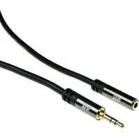 ACT AK6250 High Quality Audio Verlengkabel 3,5mm Stereo Jack Male/Female - 2 meter