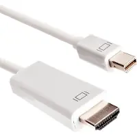 Dolphix Mini DisplayPort 1.1 naar HDMI 1.3 kabel (Full HD 1080p) / wit - 3 meter