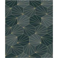 Dutch Wallcoverings Behang Galactik Dessin Groen/Goud L949-01