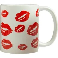 Arti Casa Mok Lippen 300 Ml Keramiek Wit/rood